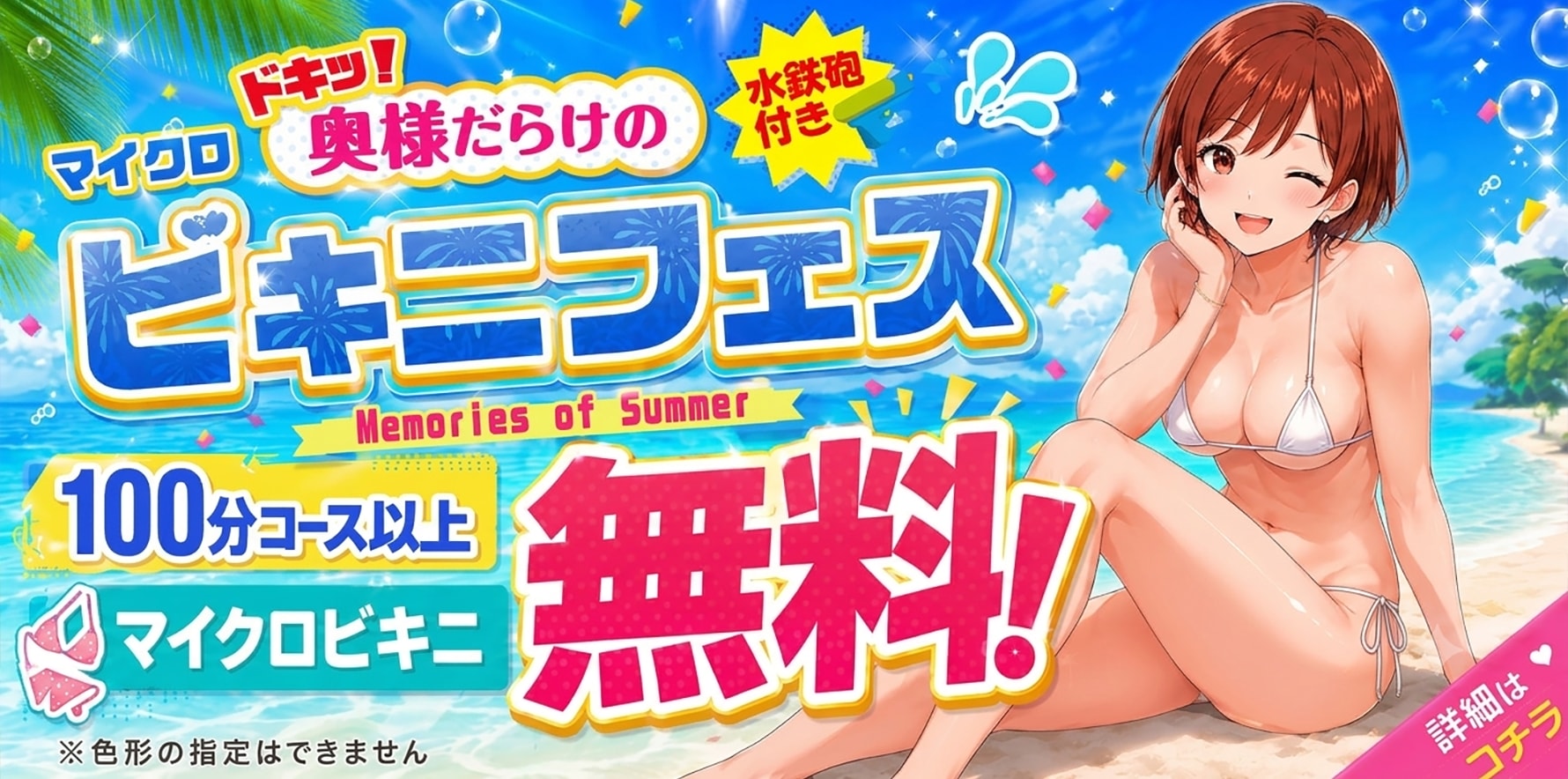 人妻デリヘル風俗　ドキッ! 奥様だらけのマイクロビキニフェス開催!!